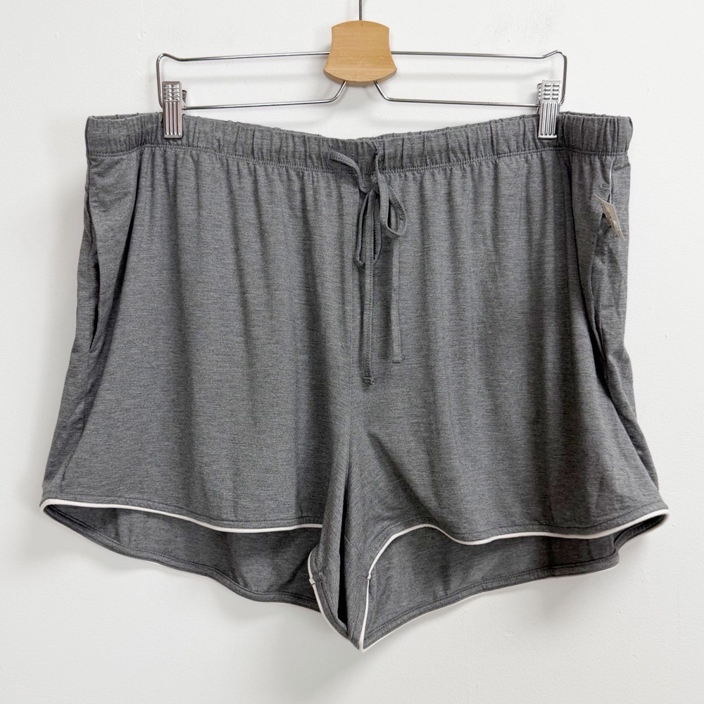 State of Day Shorts Womens XXL Gray Pajamas PJS Drawstring NWT